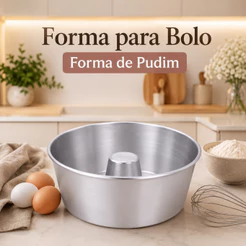 Forma Assadeira Redonda Pudim Bolo Torta Resistente Vários Tamanhos