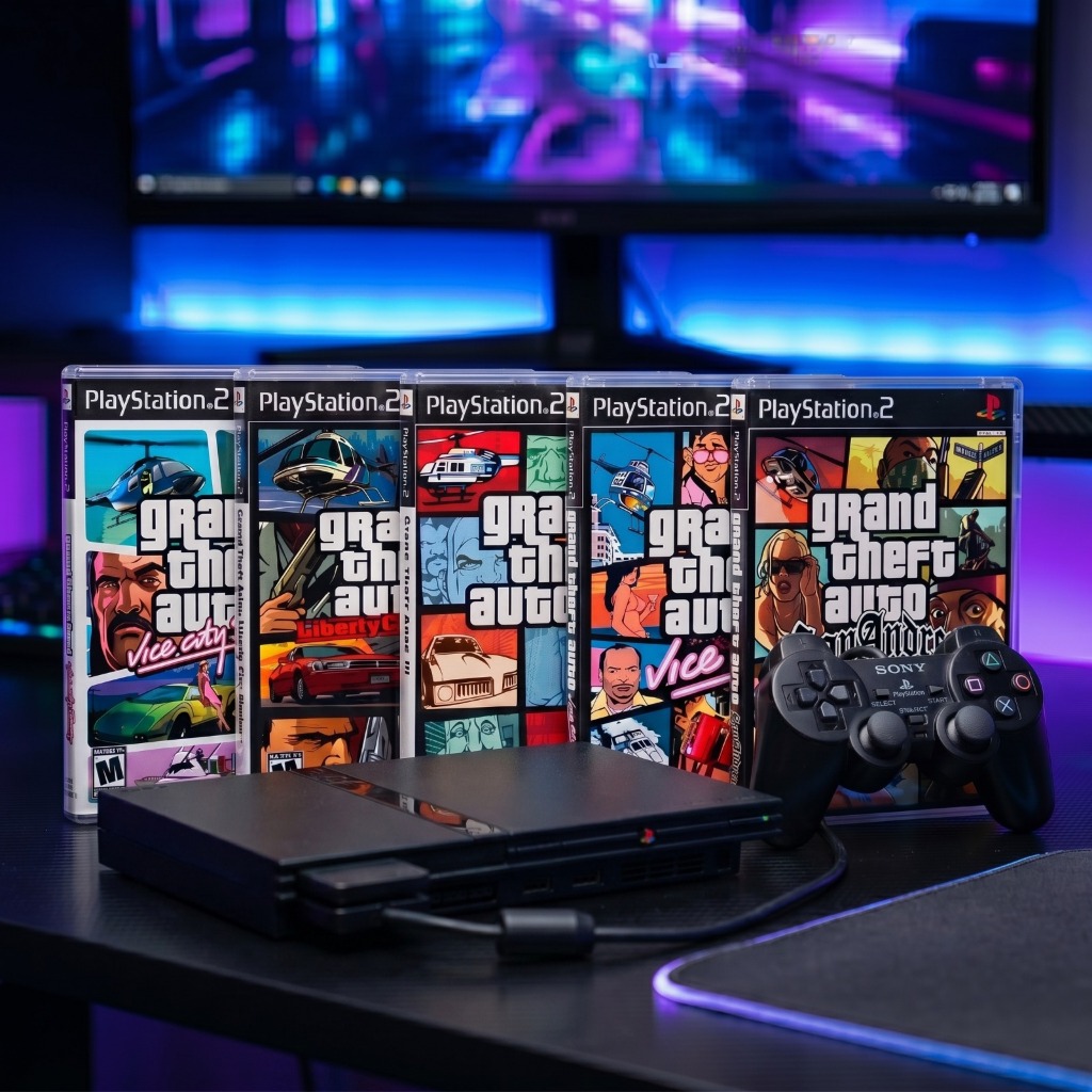 GTA Coleção Completa PS2 PlayStation 2 Jogos Clássicos Pack GTA Completo | Melhor Coleção Do PlayStation 2 Desblo-queado