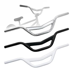 Guidão Tropical Bike Com Travessa "v" Preto, Branco e Cromado