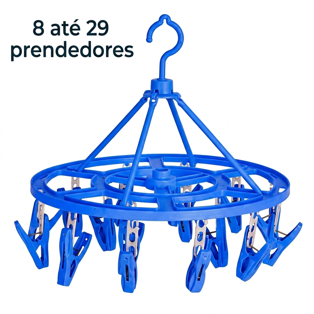 VARAL DE CALCINHA CUECA MEIA COM 8/10/16/24/29 PRENDEDORES LINGERIE ROUPA INTIMA REDONDO REFORÇADO