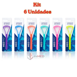 Kit 6 Unidades Limpador De Língua Raspador Higiene Bucal