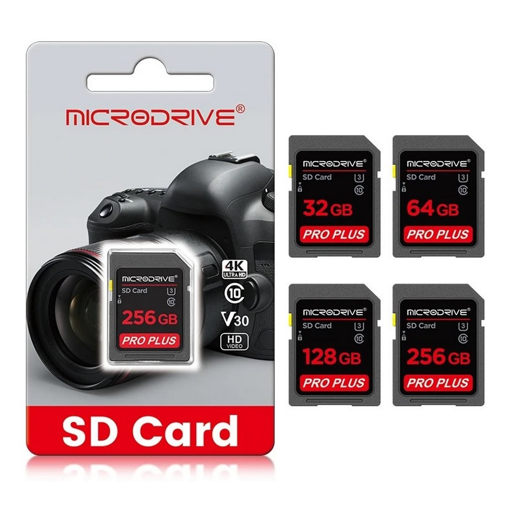 Cartão de Memória SD Microdrive Pro Plus (Não serve em Celular. Cartão GRANDE p/ Câmera Fotográfica etc) Ler Descrição
