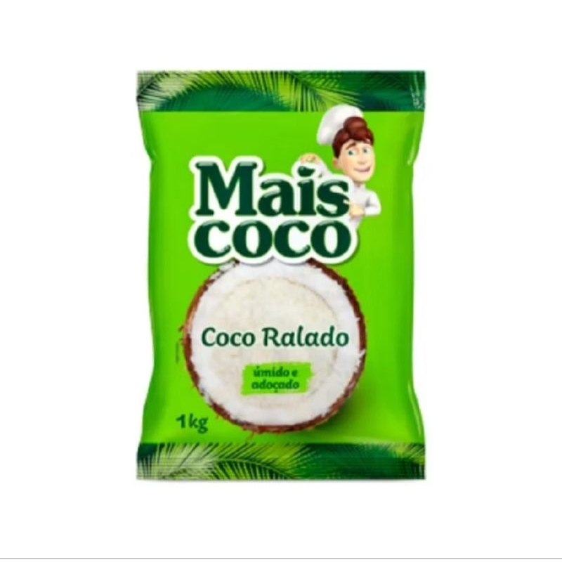 1 KILO DE COCO RALADO MAIS COCO UMIDO E ADOÇADO