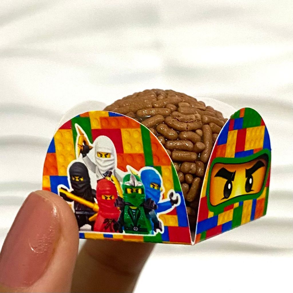 Forminha para Doces Ninjago | Porta Brigadeiro e Beijinho | Personalizado Festa Infantil