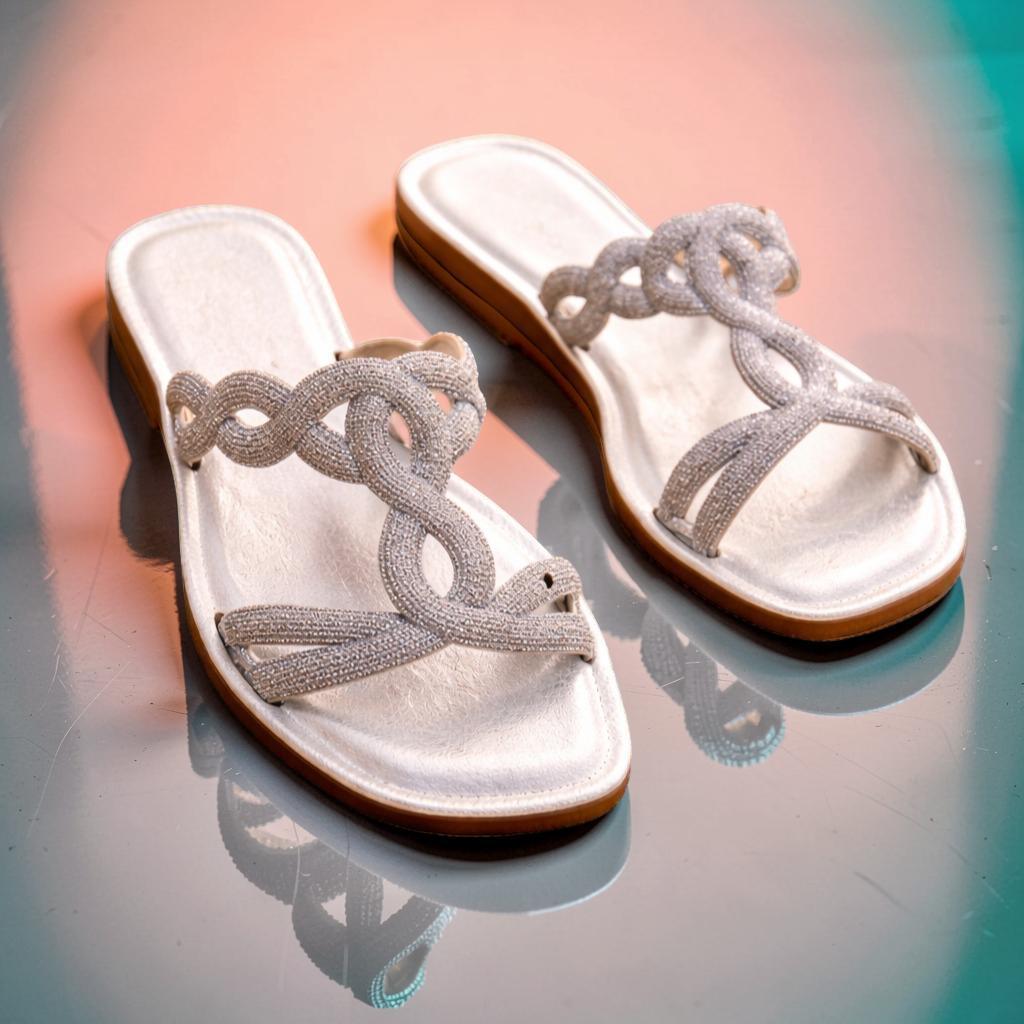 Chinelo Rasteira Feminino Virginia Brilhante, Leve e Estiloso -Confortável- Cantinho dos Achadinhos