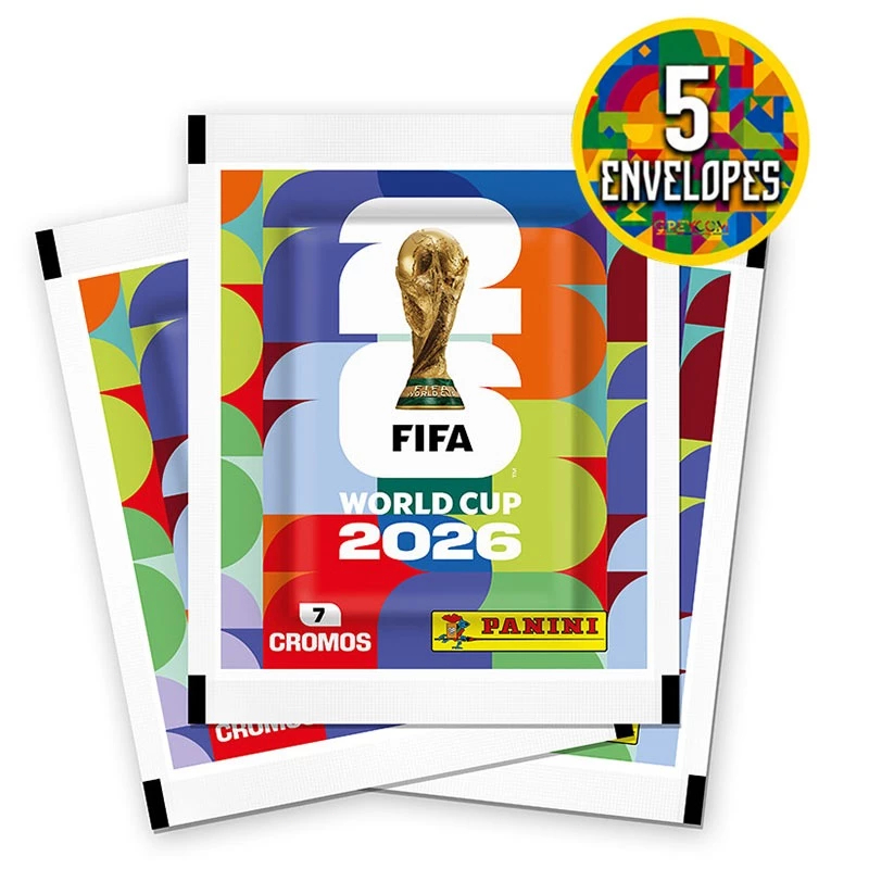 Figurinhas Copa 2026, 1/3/5/7/10/20 Envelopes Blister, 7 Figurinhas Cada - Envio Imediato