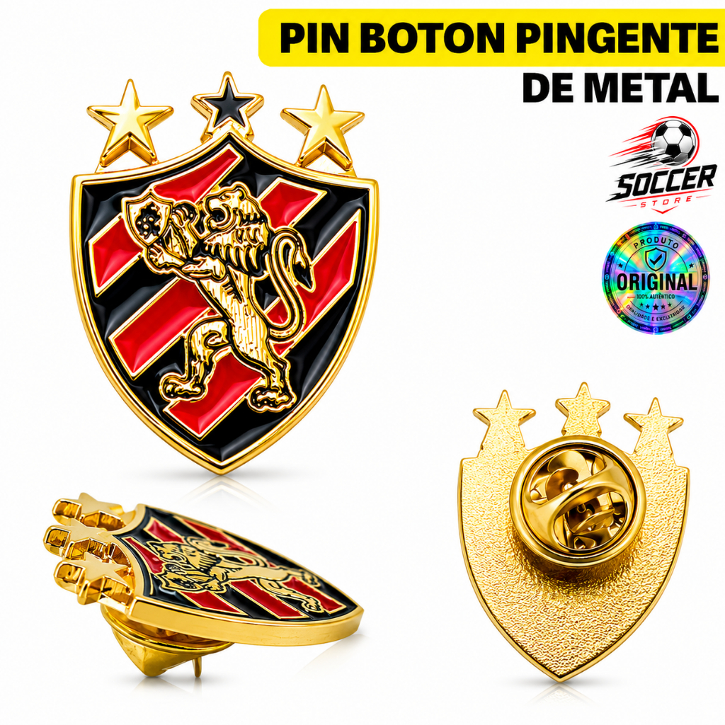 Boton Pin Broche Botton Pingente Sport Recife Oficial Original Time Futebol Torcedor Presente Clube