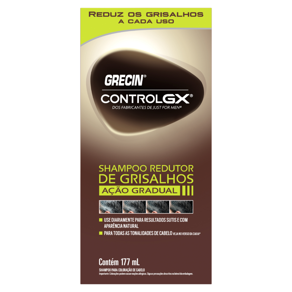 Grecin Control GX Shampoo Redutor Gradual de Grisalho 177ml