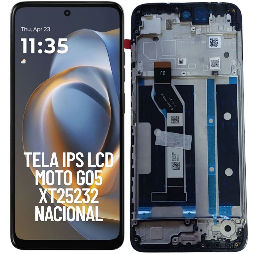 TELA FRONTAL DISPLAY IPS LCD PARA MOTOROLA MOTO G05 XT2325-2 NOVA ORIGINAL NACIO