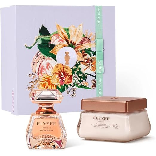 Kit Presente Elysée: Eau de Parfum + Creme Hidratante Acetinado + Lenço (3 Itens)