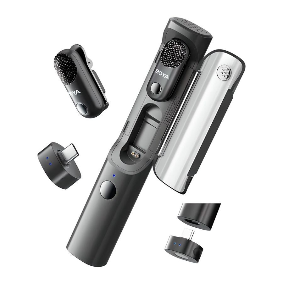 Sistema De Microfone Lapela Boya Magic 05 Usb C Sem Fio 2.4ghz