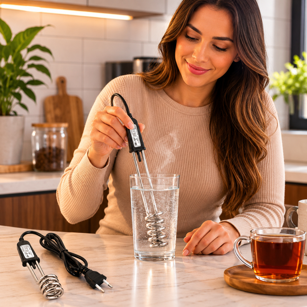 Ebulidor Elétrico Ferve Água Rápido 500W 127V/220V Portátil Rabo Quente Aquecedor Para Café Chá