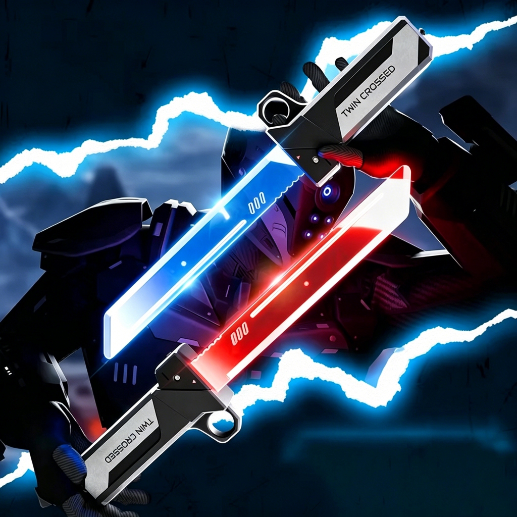 Brinquedo Espada Luminosa LED Dupla Sabre de Luz Extensível Seguro 2 em 1 Interativo Cosplay Festa