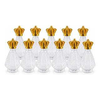 Kit 10 Vidrinho Ns Aparecida Coroa Dourada Água Benta Lindo