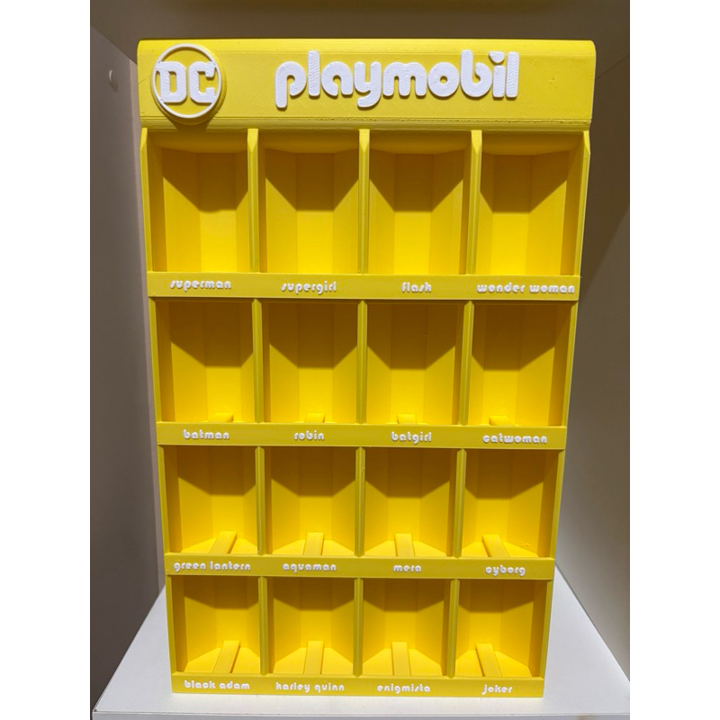 expositor de bonecos Playmobil