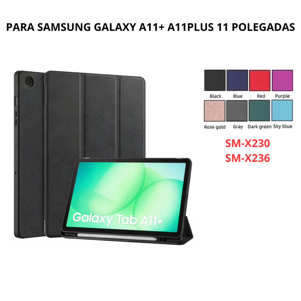 Capa Smart Para Tablet Samsung Galaxy Tab A11+ Plus 11” Polegadas SM- X230/ X236 Protetora