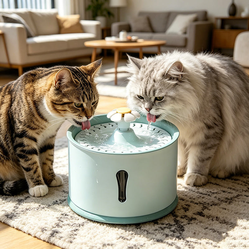 Bebedouro de Água Corrente 2L Automático Ideal para Gatos Cães e Outros Pets