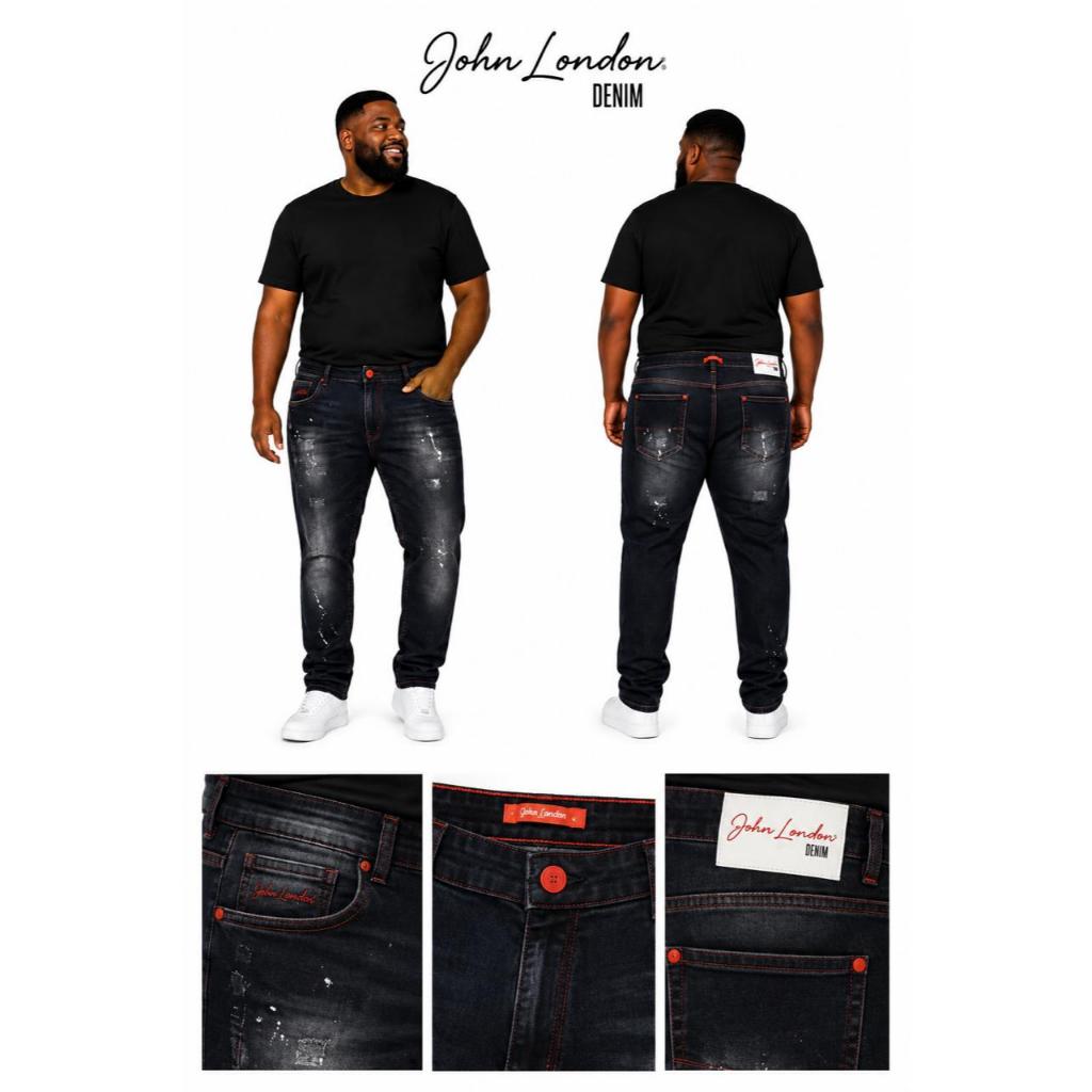 Calça Jogador Masculina Modelo Plus Size do 50 ao 58 JONH LONDON  Jeans com Caimento Perfeito