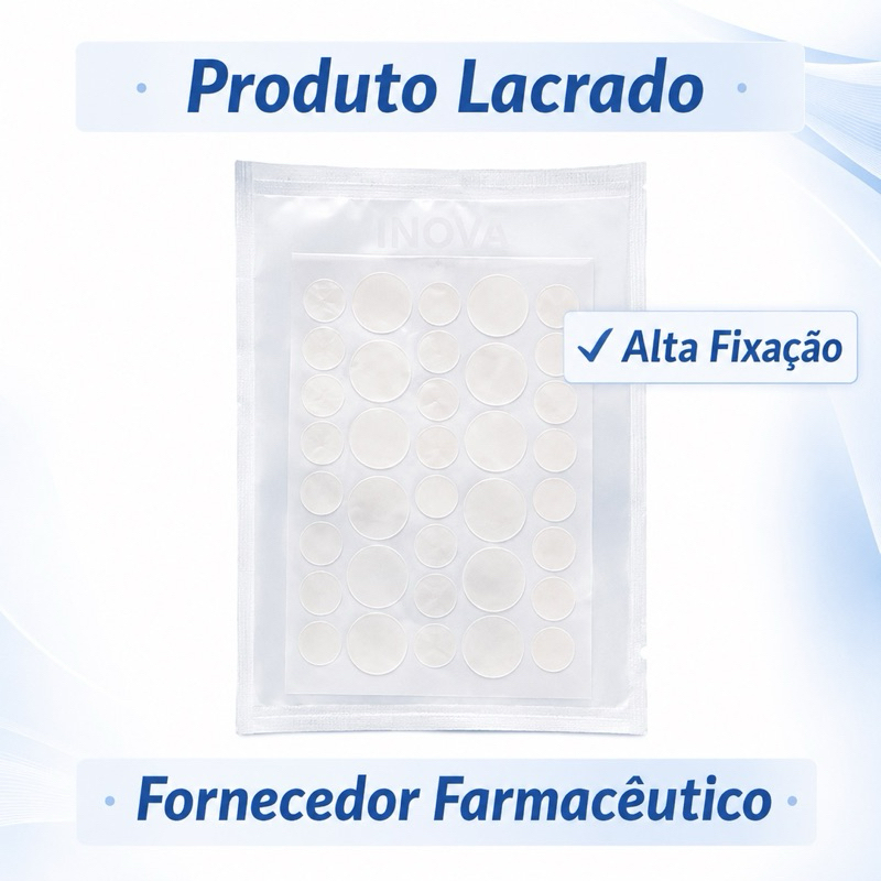 Adesivo Hidrocoloide para Acnes e Espinhas Transparente Seca e Protege