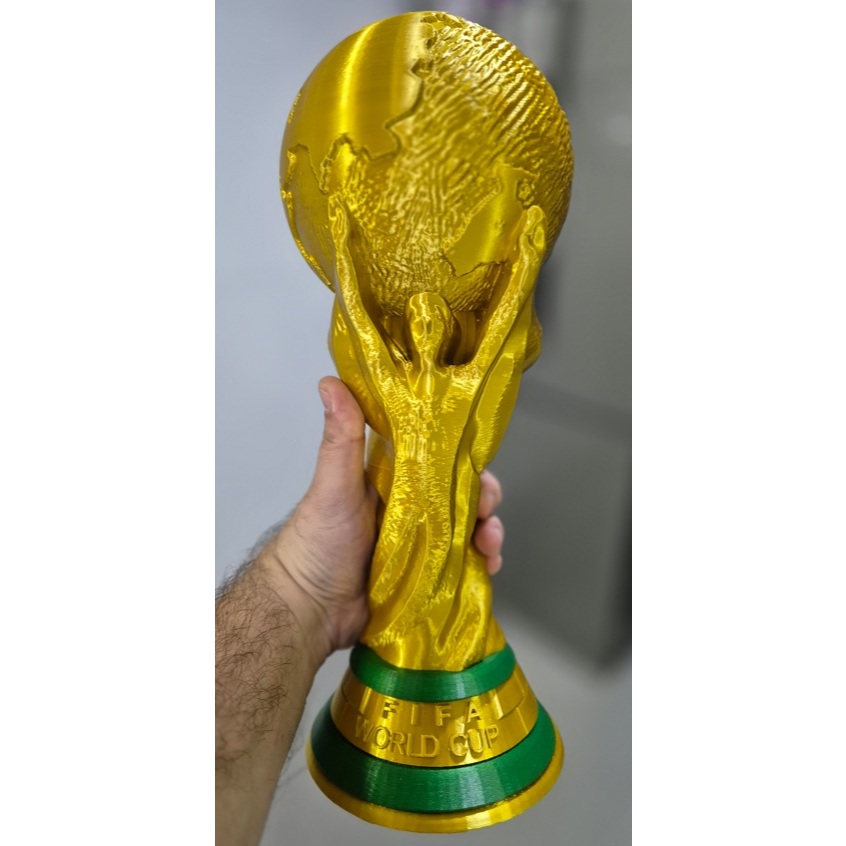 Troféu Copa do Mundo Tamanho Real 36,8 cm.