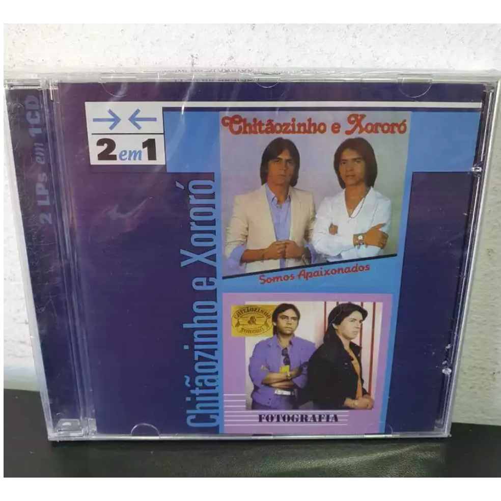 CD Chitãozinho e Xororó - 2 Em 1 - Somos Apaixonados + Fotografia - Lacrado / Novo