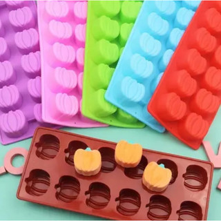 Halloween chegando. Forma De Silicone Chocolate Gelo Artesanato Formato De Abobora Halloween com 12 cavidades