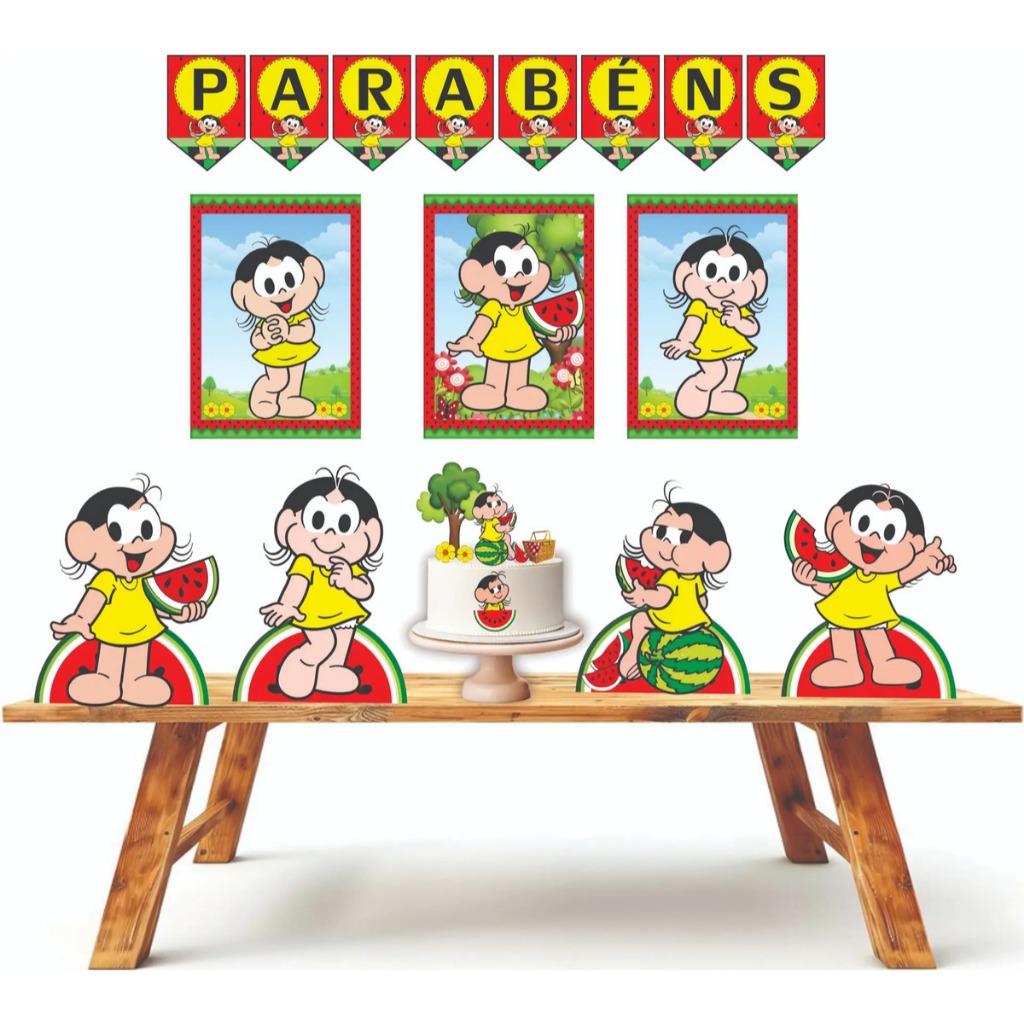 Kit festa em casa personalizado fazemos todos os temas Magali