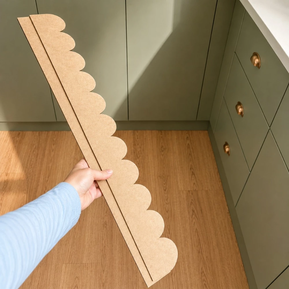 Kit Acabamento Babado MDF Cru 3mm Para Meia Parede Ripas Decorativas Quarto Infantil Bebê Menina Rosa Delicado