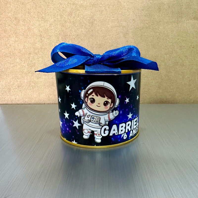 Kit Tubolatas personalizadas 5x6 - Lembrancinha de aniversário Astronauta / qualquer tema