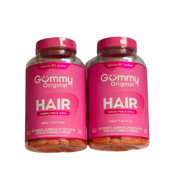 Kit 2 Potes Gummy Hair Vitamin Tutti Frutti