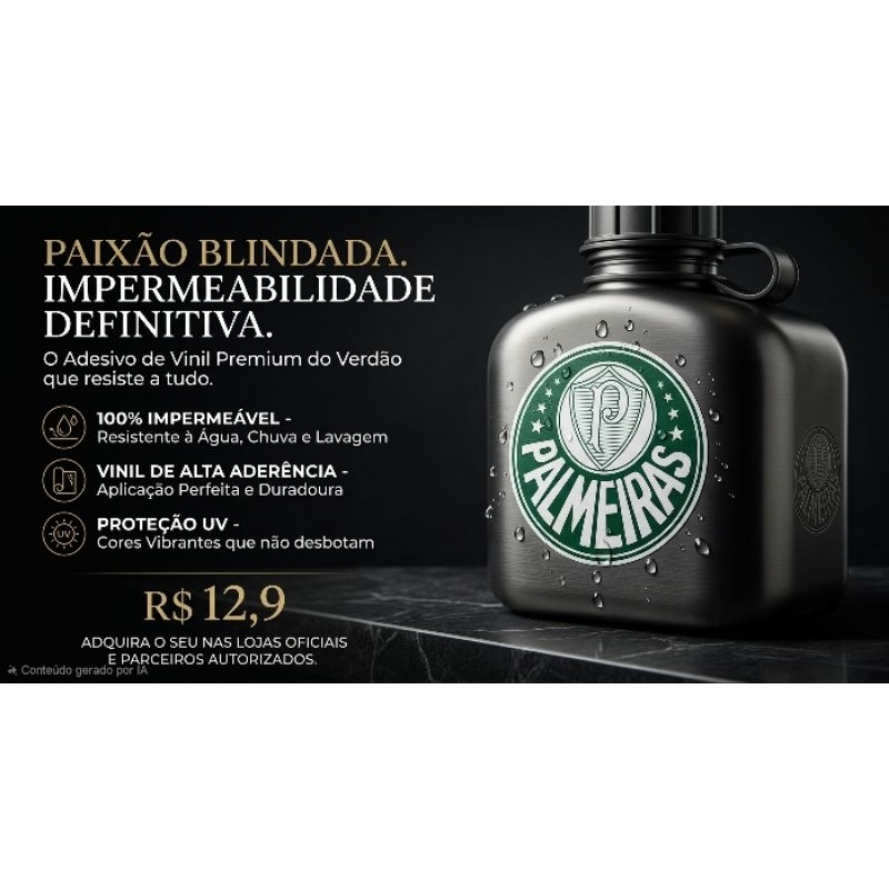 Adesivo Vinil Impermeável Sticker do PALMEIRAS