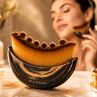 Escova Facial Modeladora Drenagem Glow Skincare Massagem Cerdas Ultra Macias Autocuidado Gua Sha