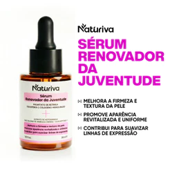 NATURIVA Sérum Facial Retinol Anti-Rugas Firmador – Rugas e Linhas Finas 30ml
