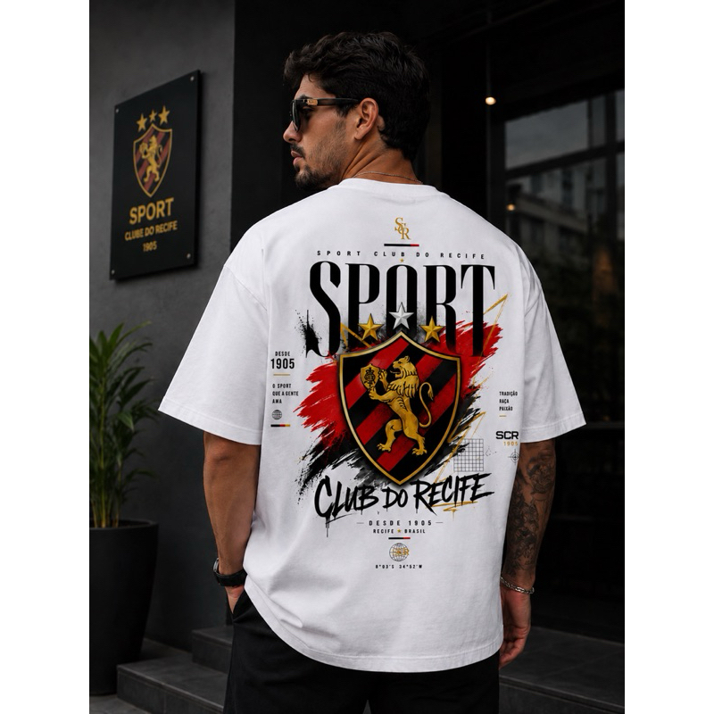 Camisa Oversized Premium Sport Club do Recife – Linha Streetwear