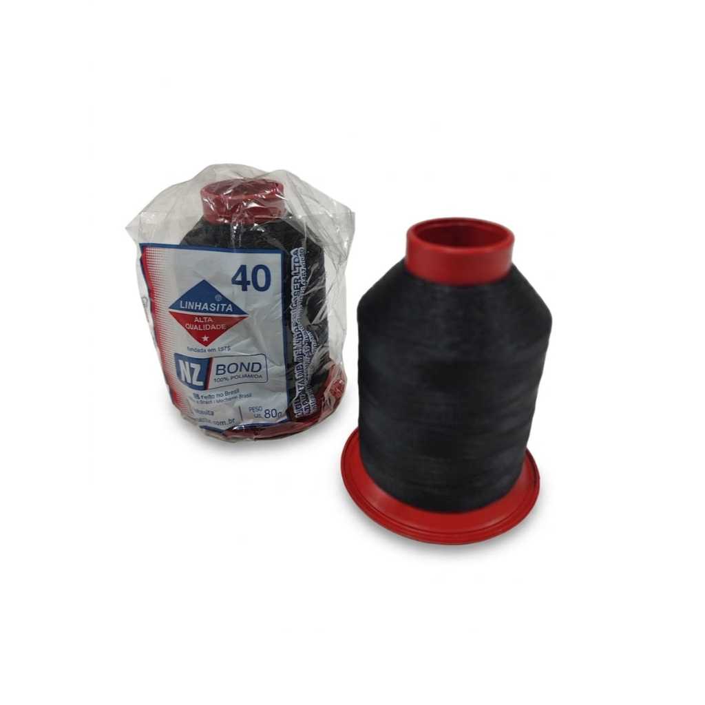 Linhasita Caixa com 10 tubos de linha de nylon 40 - 80g 100% poliamida