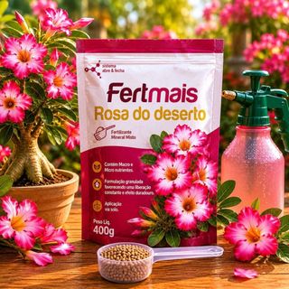 Adubo Fertmais Fertilizante NPK 8-14-12 Completo para Todas as Flores Concentrado com Dosador Grátis