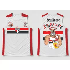 Camiseta Sao Paulo independente Personalizada com seu nome