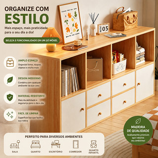 Estante de madeira com porta, estante para livros, armário baixo, piso, organizador de escritório doméstico, prateleiras