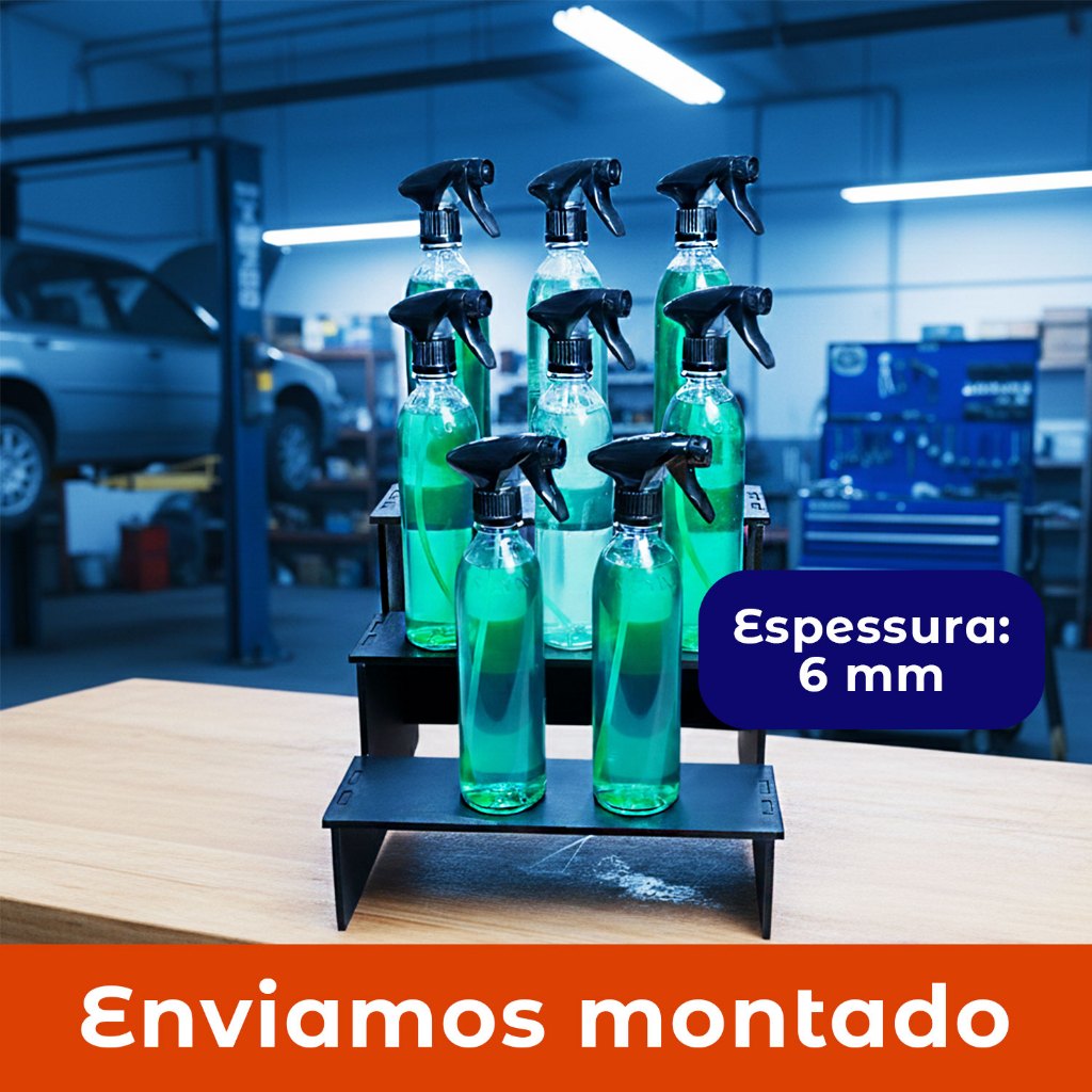 Expositor de Vendas Display Triplo em MDF para Produto Vonixx Lojas Vitrine Balcão