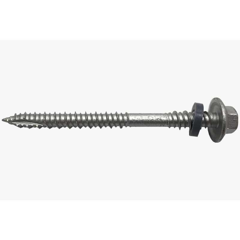 Parafuso Telha Sanduíche Estrutura Madeira Autoperfurante Ponta Ogivada 12x3.1/2 (5,5x90mm) Kit 50,100 e 250 Unidades