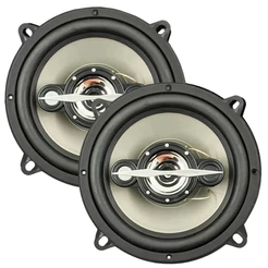 Par Alto Falante Leson LS5 5 Pol 140W Quadriaxial Som Automotivo Grave Forte Porta Carro