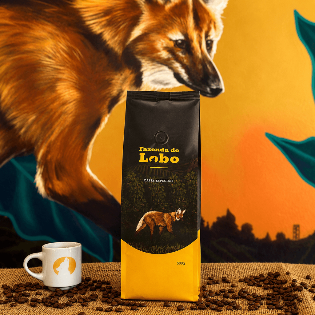 Café Especial 84Pts 500g Grãos 100% Arábica Fazenda do Lobo