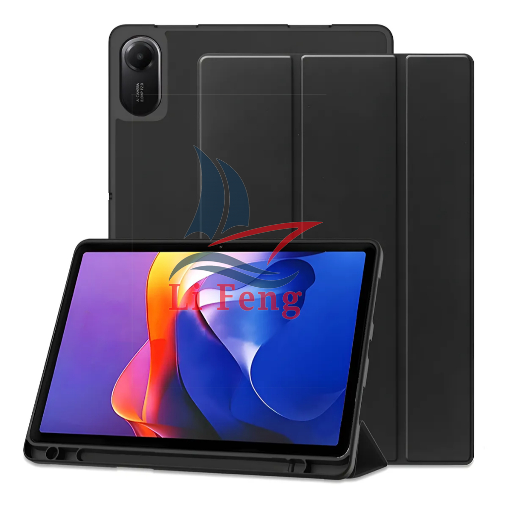 Capa Protetora Silicone Para Redmi Pad 2 11" (2025) TPU Macio de Função Sleep Com Suporte Caneta