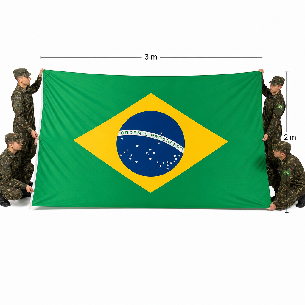 Bandeira GRANDE Do Brasil Oficial 3x2 metros Flag Brazil Oficial Copa do Mundo