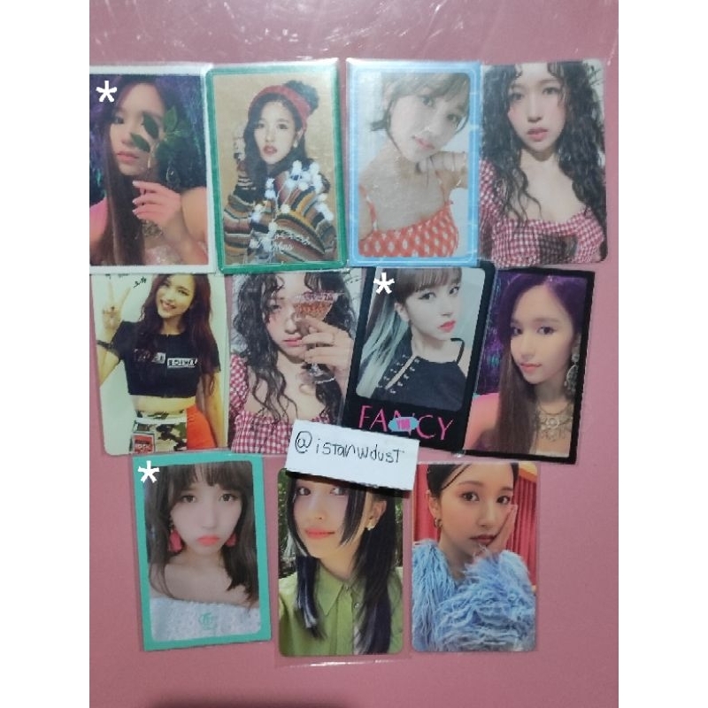 Set Photocard Kpop Mina Twice poster postcard jyp