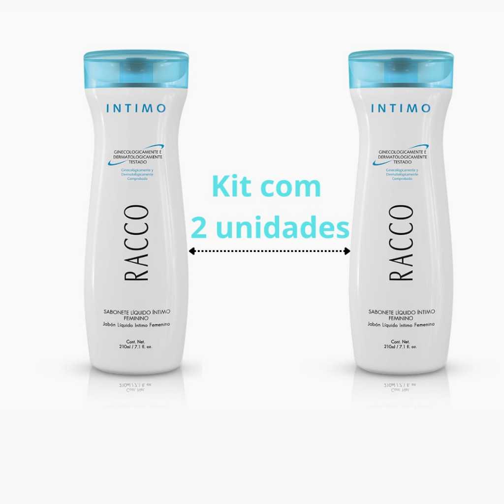 Kit com 2 Sabonete Líquido Intimo Feminino Racco 210 ml (1006)