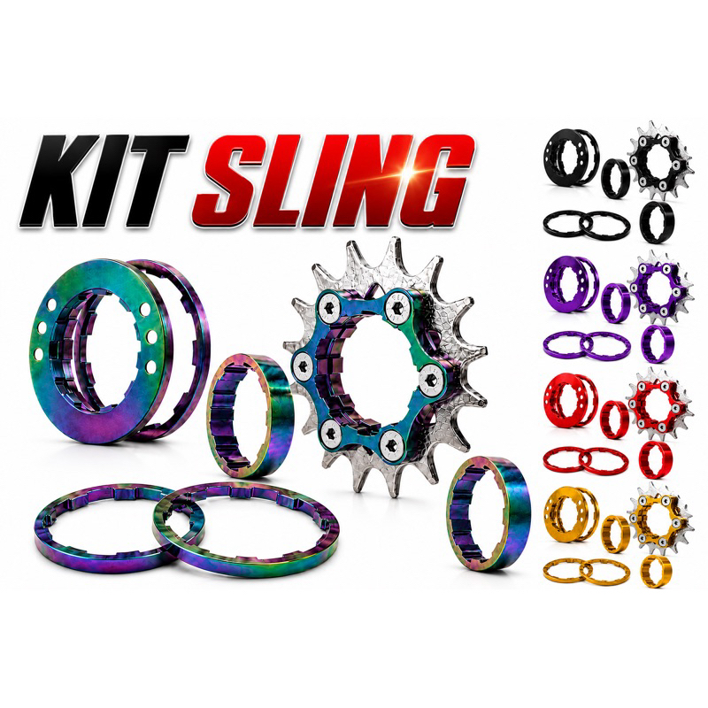 Kit Single 16 Dentes Cubo K7 Padrão HG Cubo Tanke Pro7 Fixa Absolute GTA Grau Bicicleta Bike