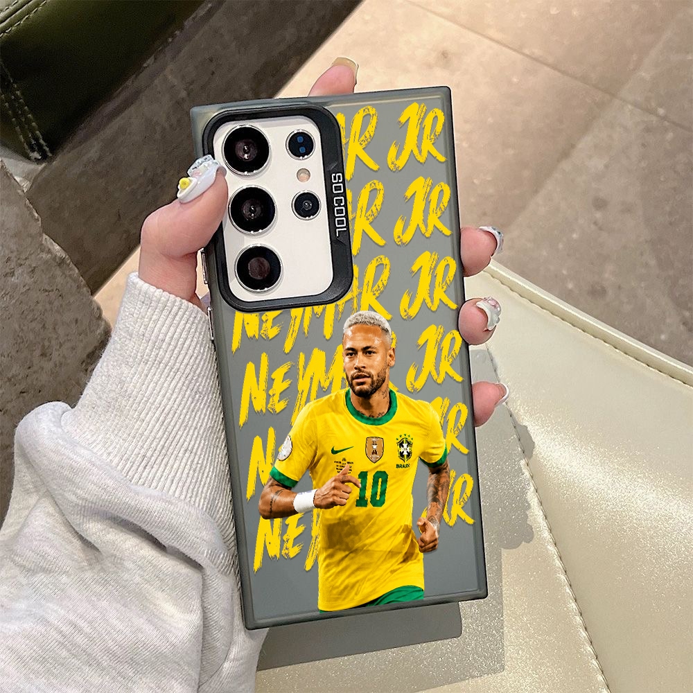 Capinha Neymar JR Seleção Brasil para Samsung S23/S22/S21/S24/S20/S24FE/A15/A35/A55/A14/A72/A73 Anti-Impacto