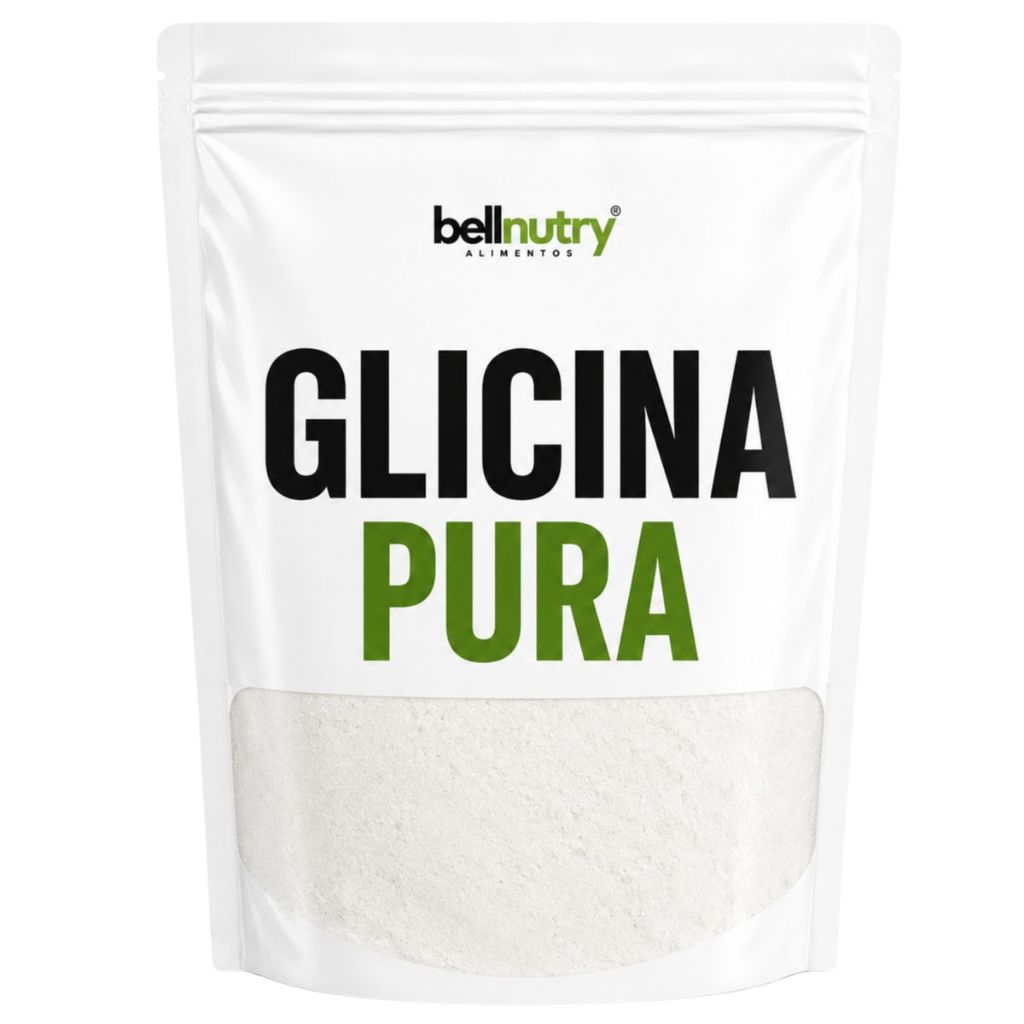Glicina 100% Pura BellNutry | Energia, Sono e Recuperação | Com Laudo Original