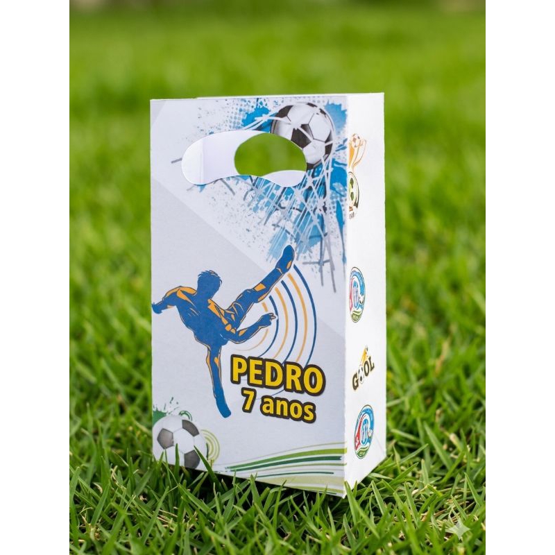 2 Sacolinhas Futebol Time Personalizadas para lembrancinhas surpresa festas temáticas